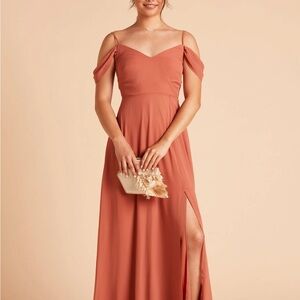 BIRDY GREY Devin convertible dress in terracotta